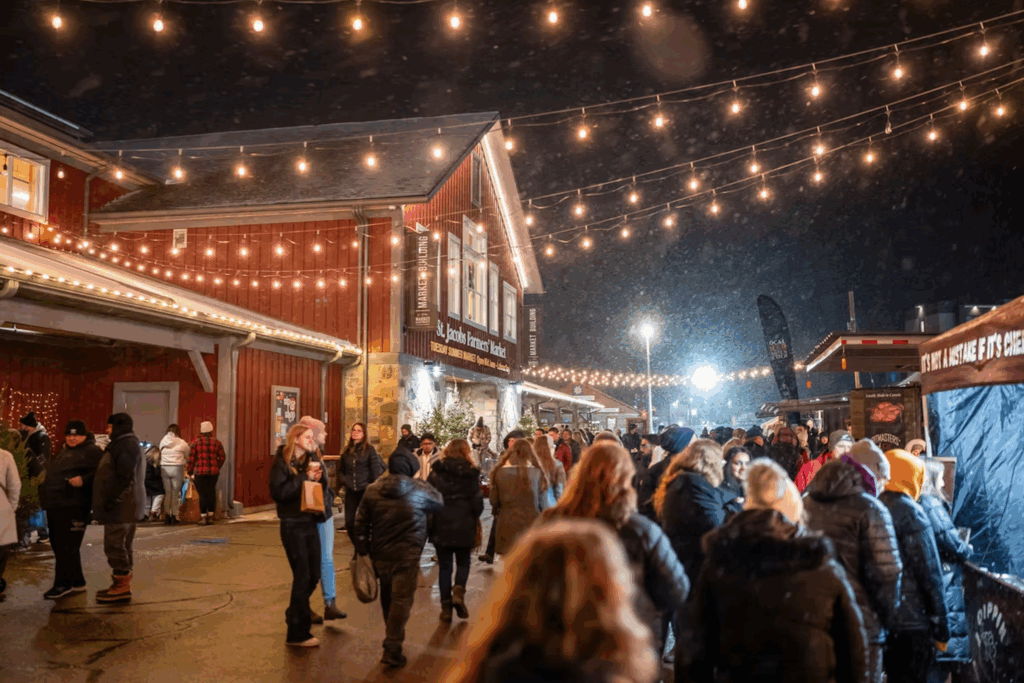 There’s a holiday sip and shop happening at Canada’s biggest year-round market