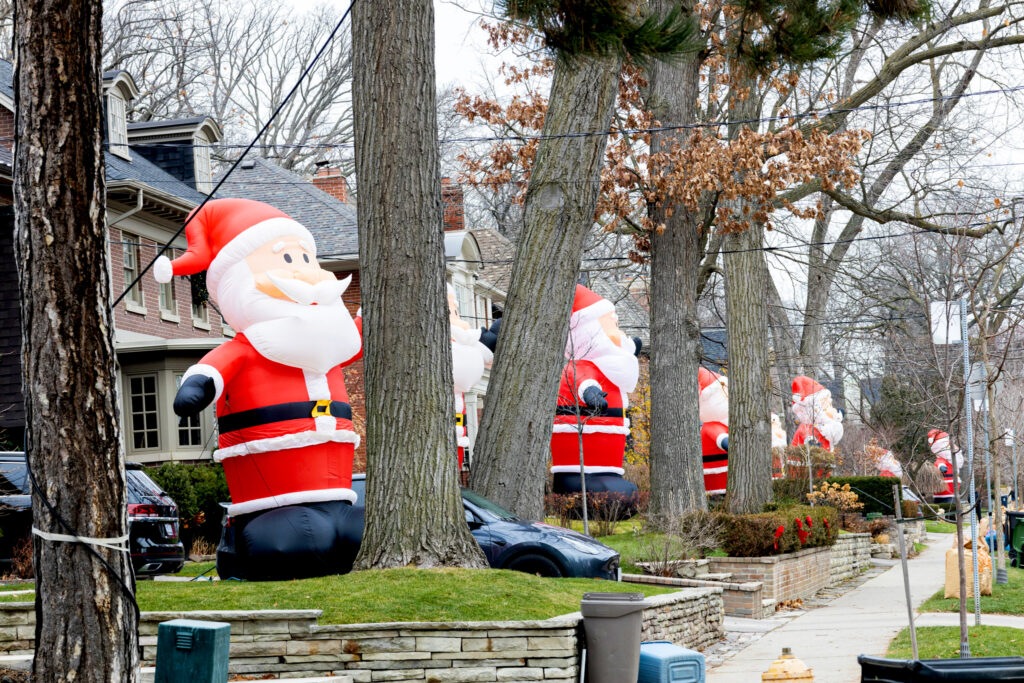 This Toronto street is lined with giant 14-foot Santas and here’s why This Toronto street is lined with giant 14-foot Santas and here’s why