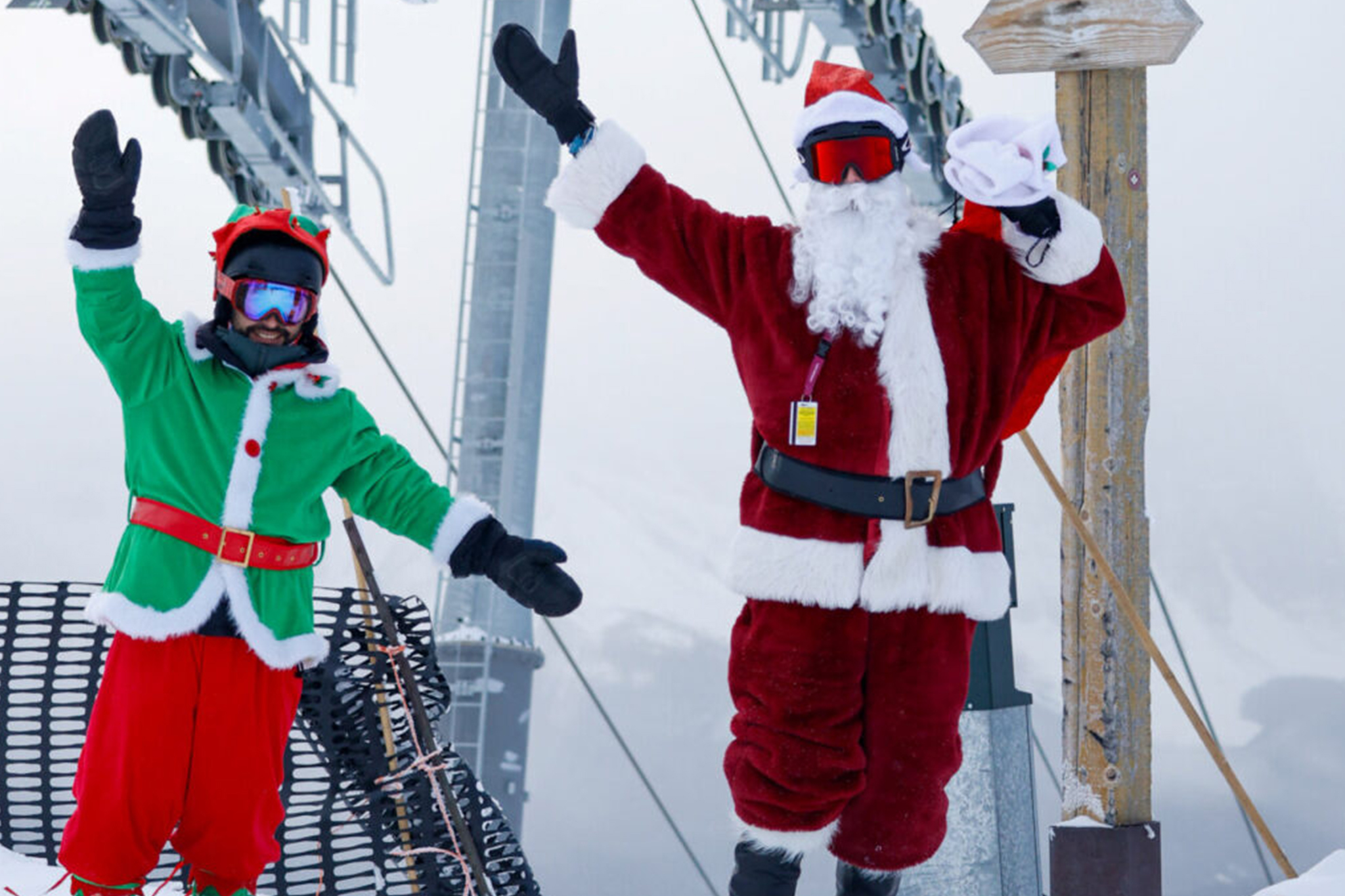 curiocity calgary ski with santa claus lake louis ski resort