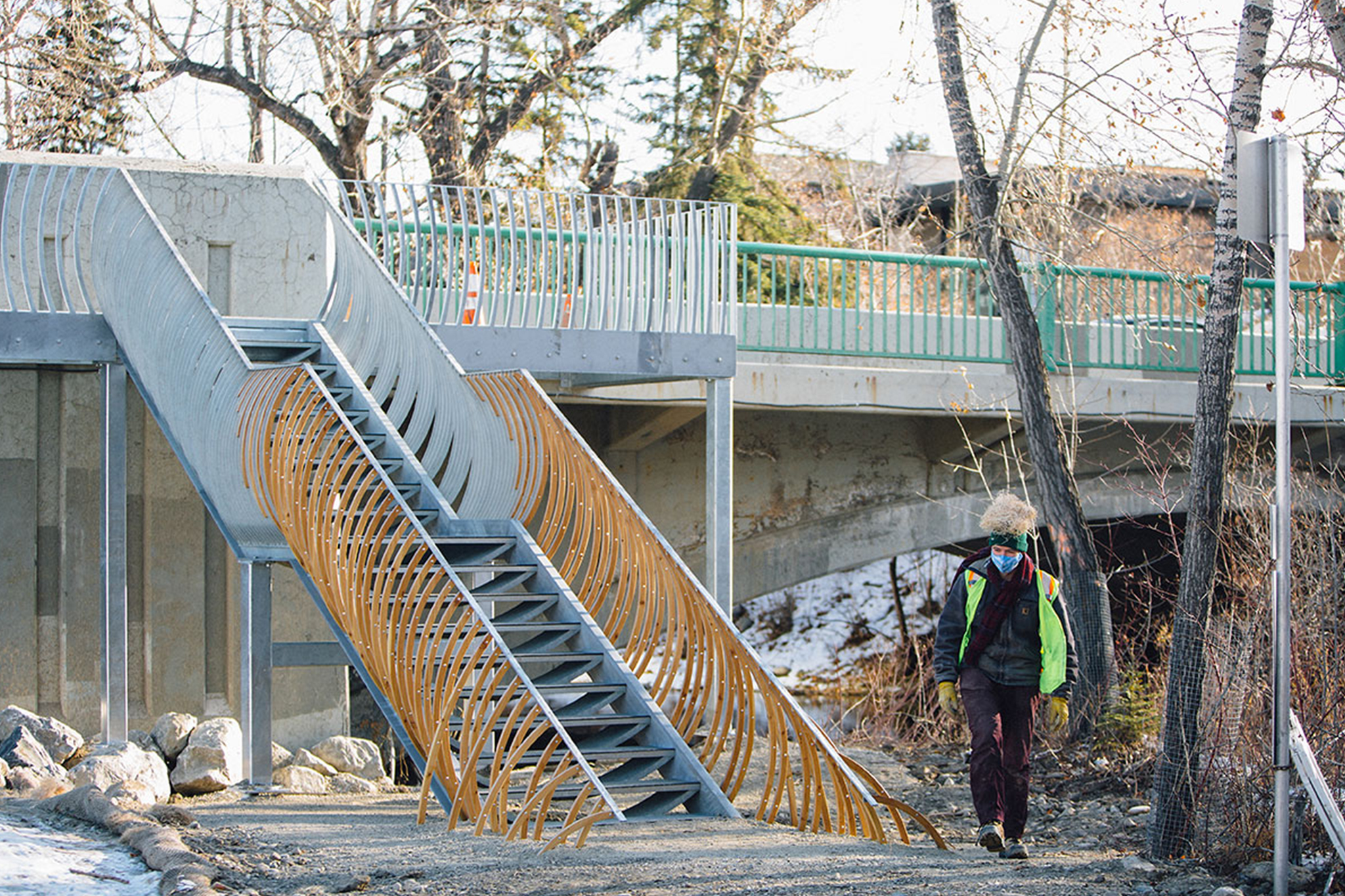 curiocity calgary elbow island park staircase alberta
