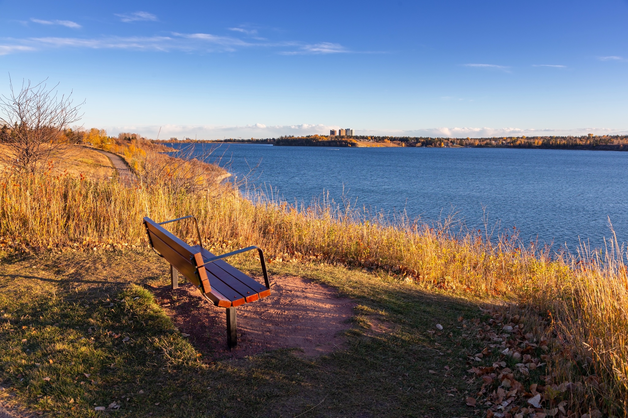 Glenmore Reservoir in Calgary, Alberta