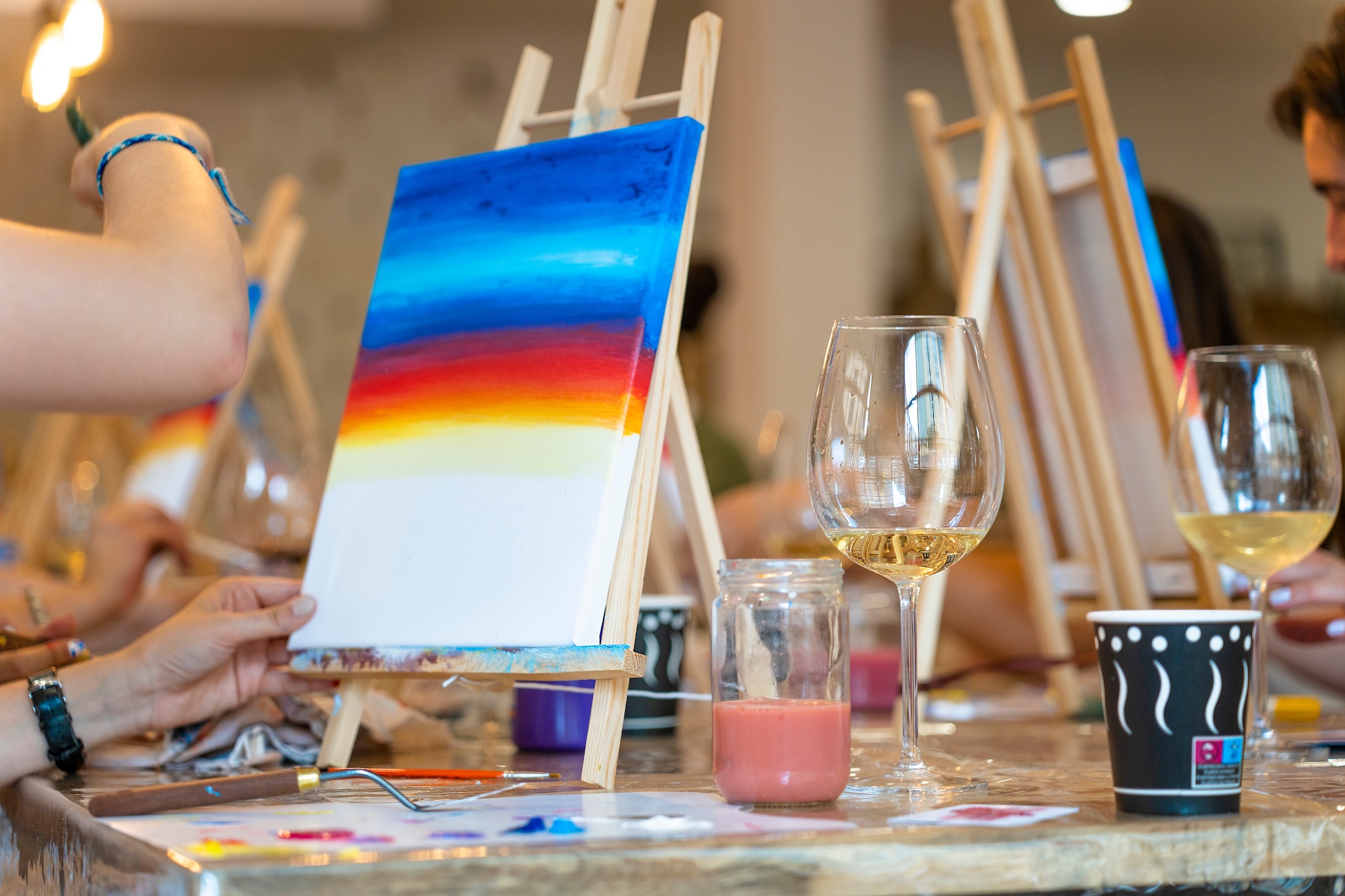 Paint night in Calgary, Alberta
