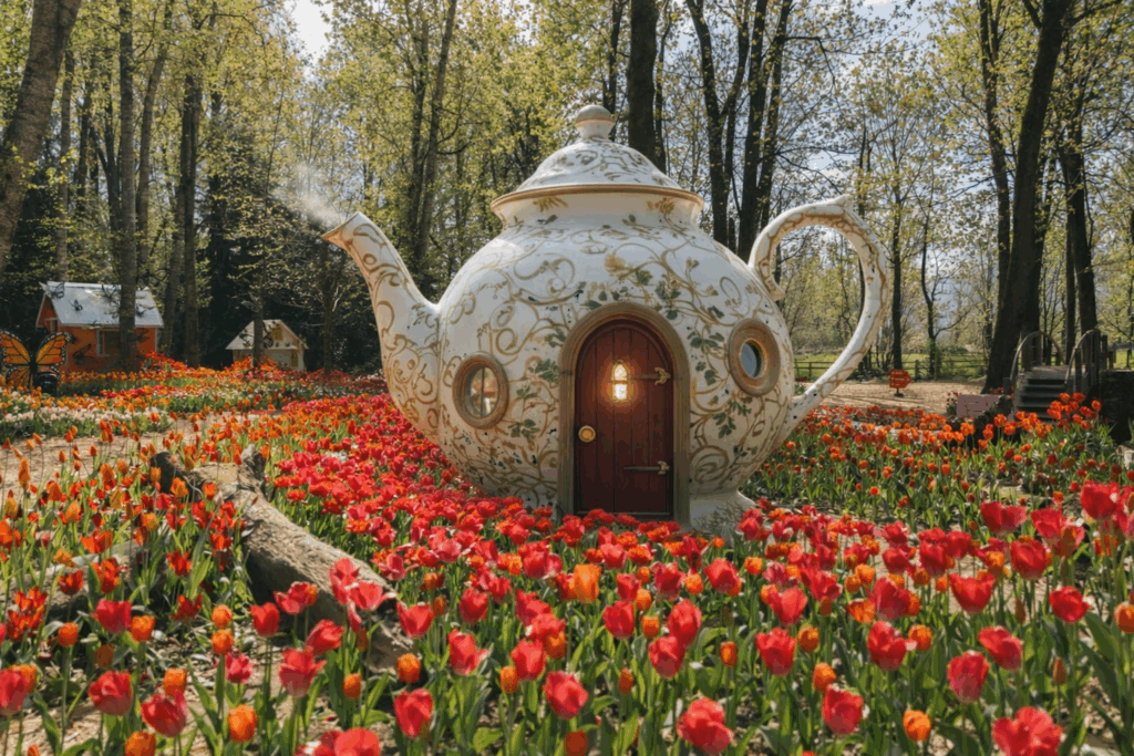A whimsical teapot experience and baby animals are coming to Canada’s only tulip forest in B.C. A whimsical teapot experience and baby animals are coming to Canada’s only tulip forest in B.C.