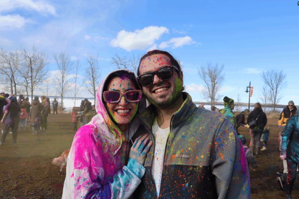 You can find paint-throwing Holi celebrations in this small Alberta town
