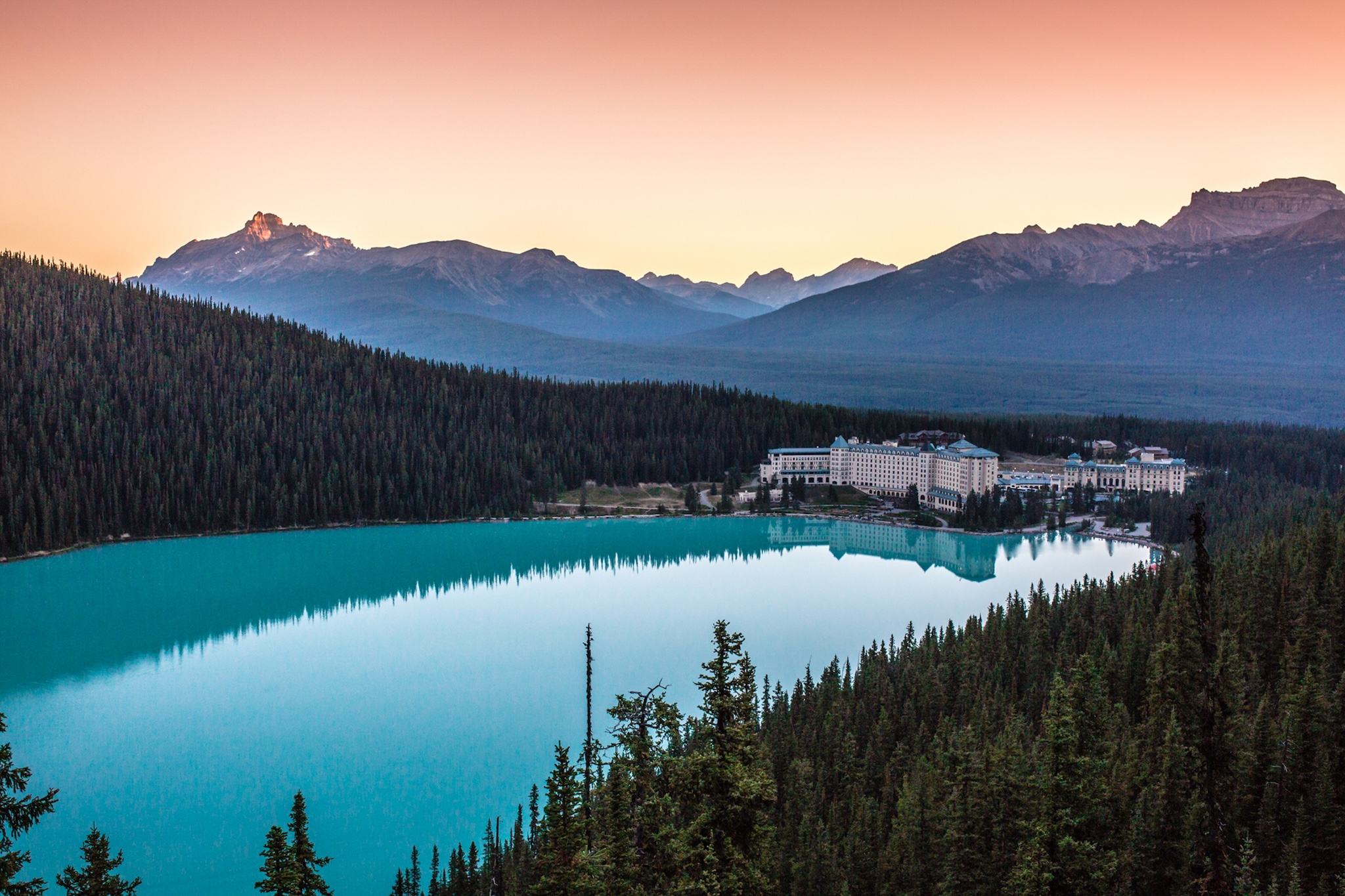 Lake Louise from a side view