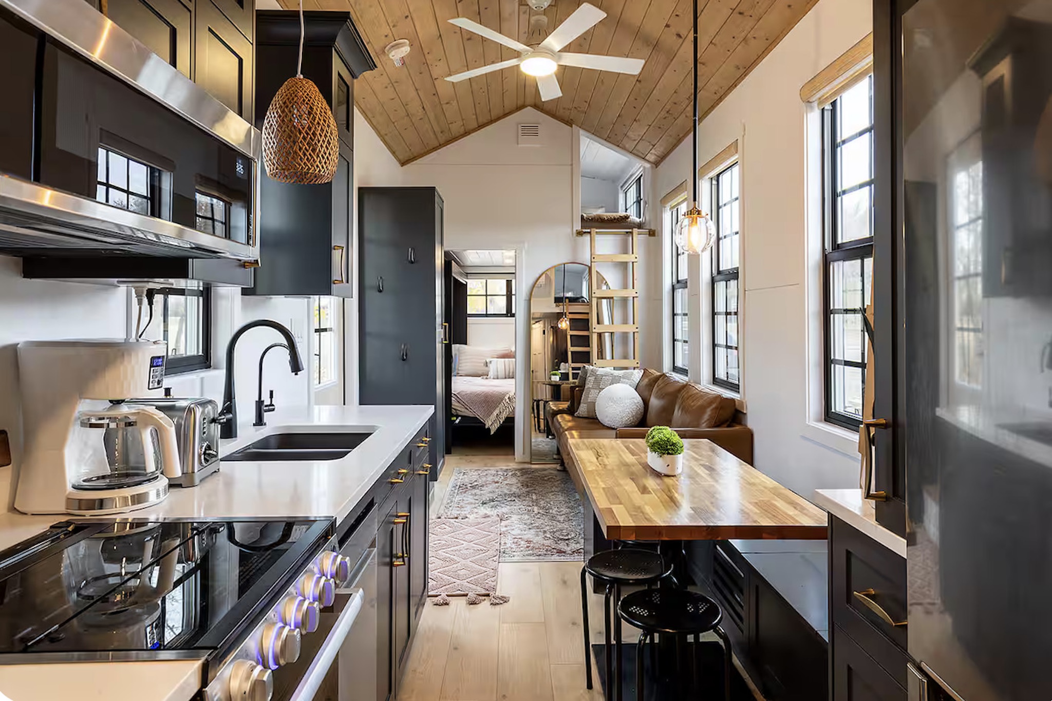 Interior of tiny home in Medicine Hat, Alta.