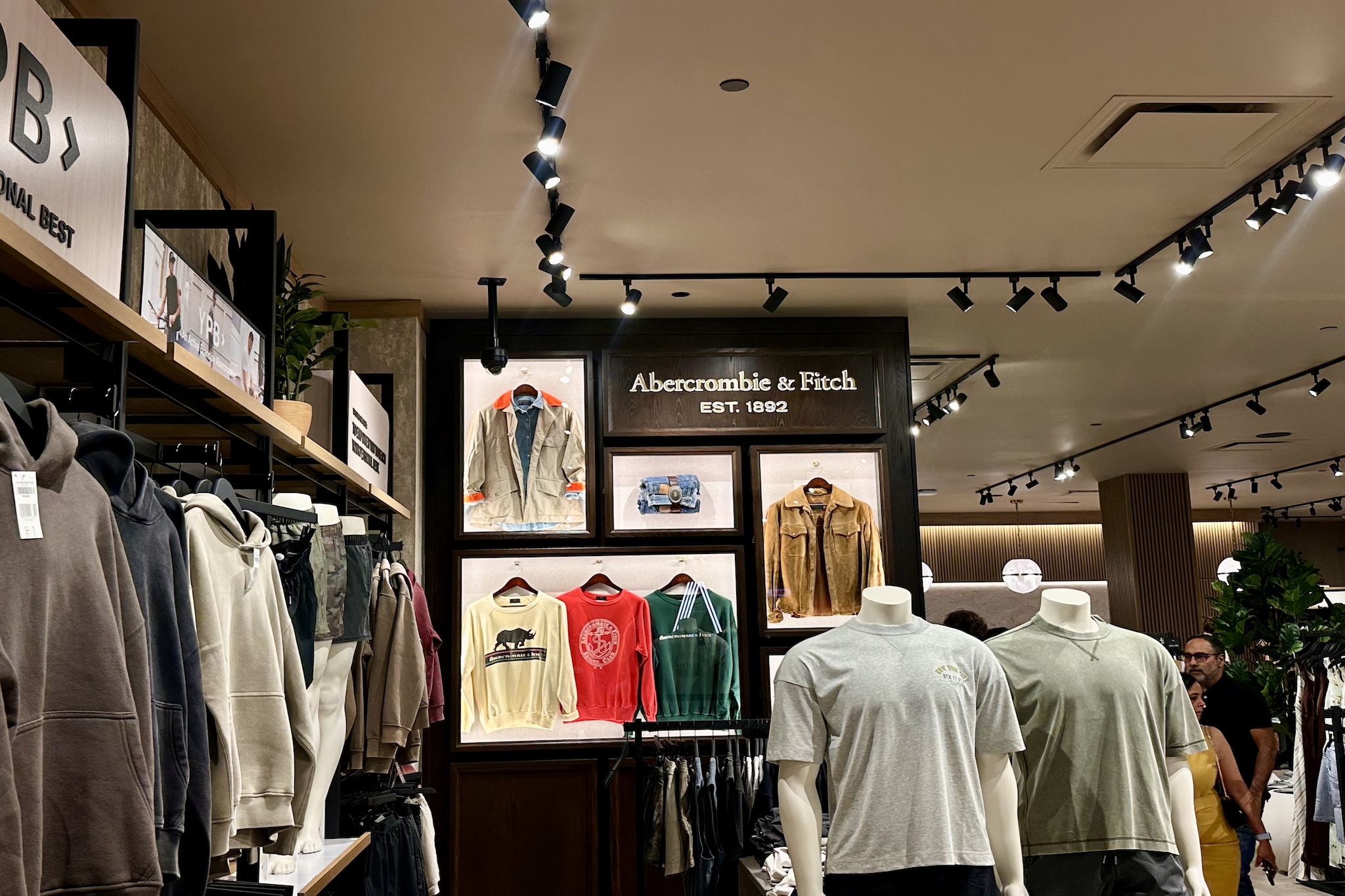Abercrombie and Fitch mens section at CF Chinook Centre Mall in Calgary
